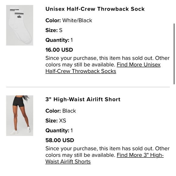 Alo biker shorts - Picture 2 of 3